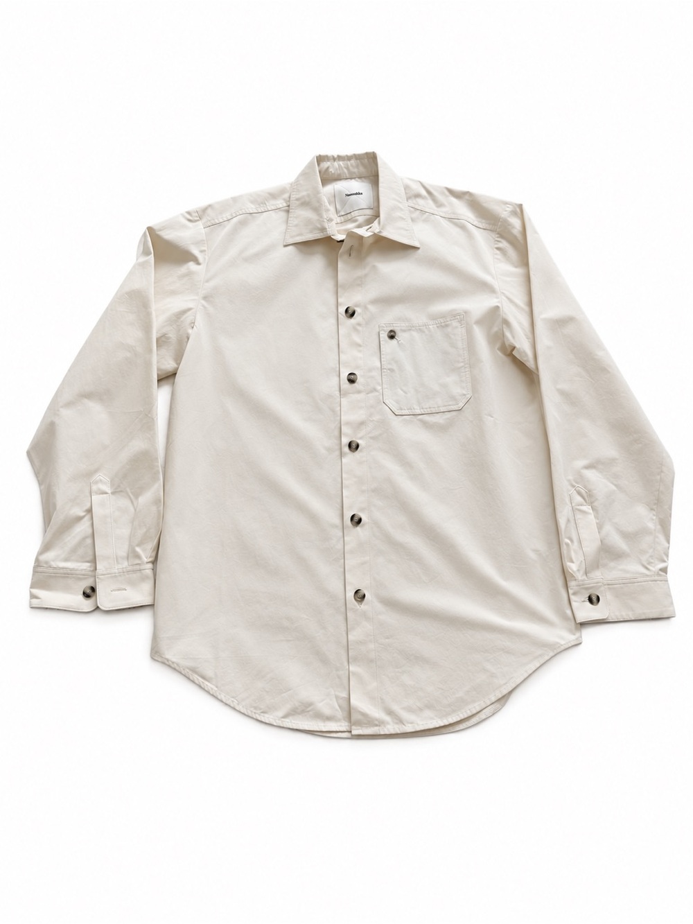 Men's Classic Button-Up Shirt in Cream